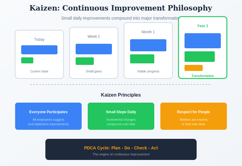 Kaizen continuous improvement principles