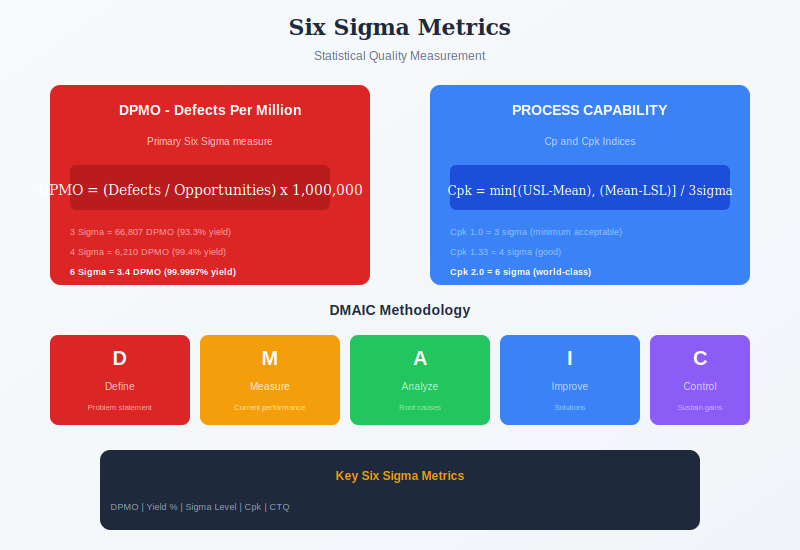 Six Sigma metrics